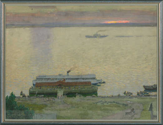 Досекин Николай Васильевич. Раннее утро на Волге 